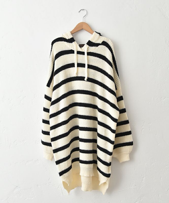  IN THE MARKET｜ボーダーニットチュニック [[C-2513]][C]