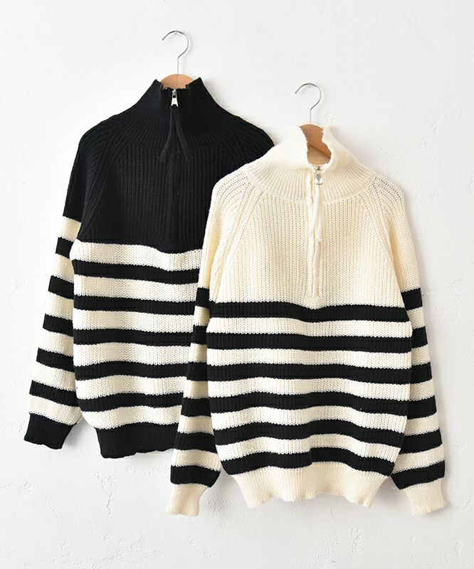  IN THE MARKET｜ハーフジップニット [[C-2515]][C]