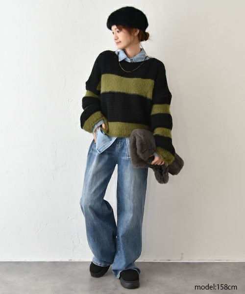 HUMS｜ボーダーニット [[C-5123]][C]