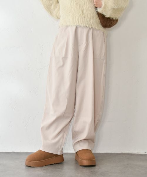 HUMS｜裏微起毛コクーンパンツ [[SAT-0037]][C]