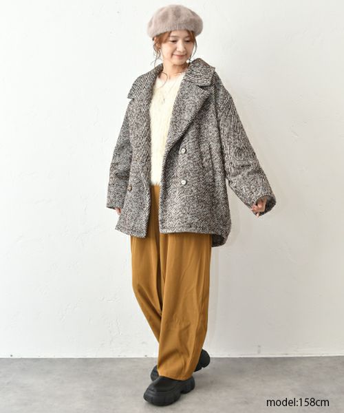 HUMS｜裏微起毛コクーンパンツ [[SAT-0037]][C]