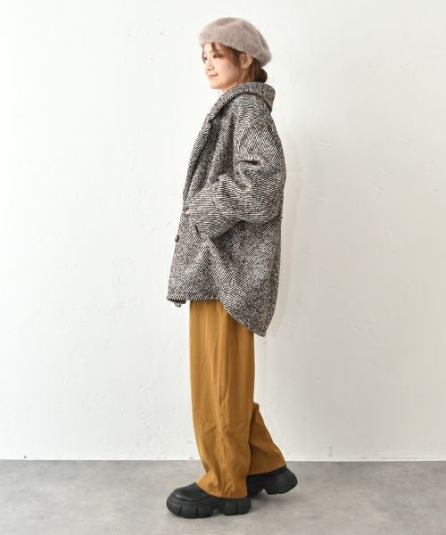 HUMS｜裏微起毛コクーンパンツ [[SAT-0037]][C]