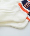  UNIVERSAL　OVERALL｜カレッジロゴ レディース3Pソックス [[LU-619]][C]