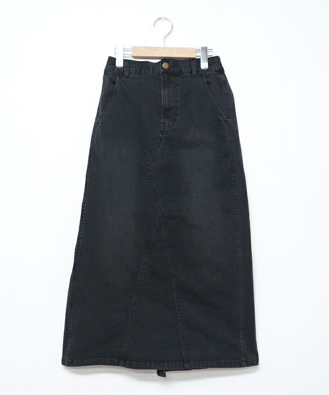 day standard｜裏起毛ストレッチデニムAラインスカート [[10-01-66519]][D]