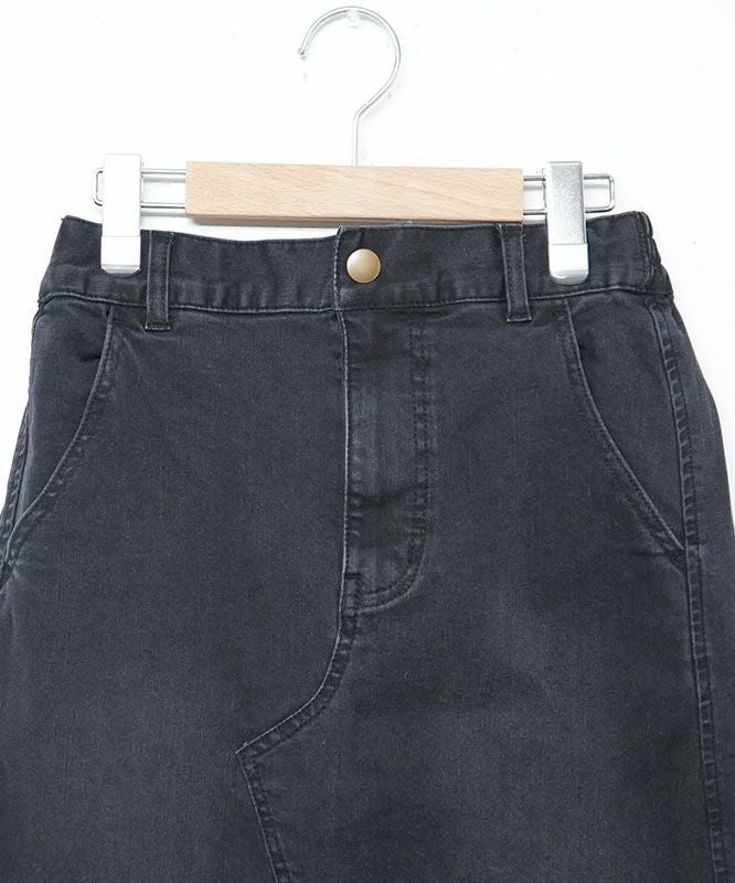 day standard｜裏起毛ストレッチデニムAラインスカート [[10-01-66519]][D]