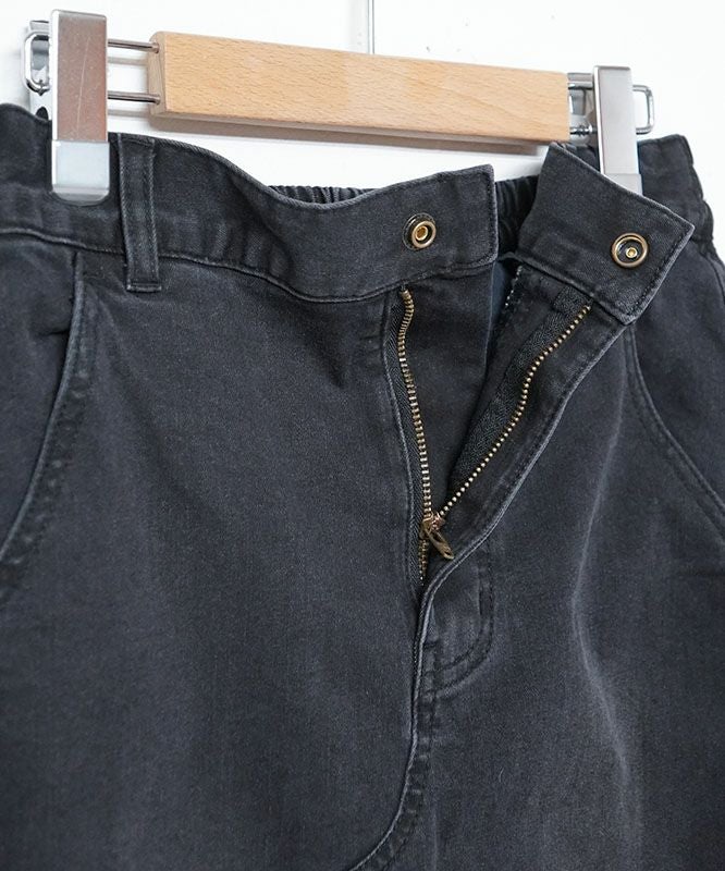 day standard｜裏起毛ストレッチデニムAラインスカート [[10-01-66519]][D]