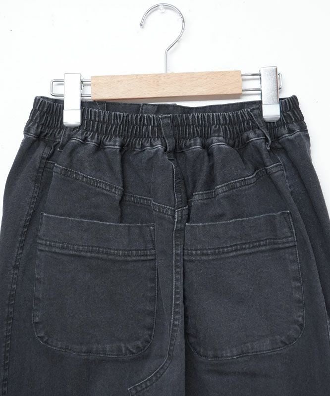 day standard｜裏起毛ストレッチデニムAラインスカート [[10-01-66519]][D]