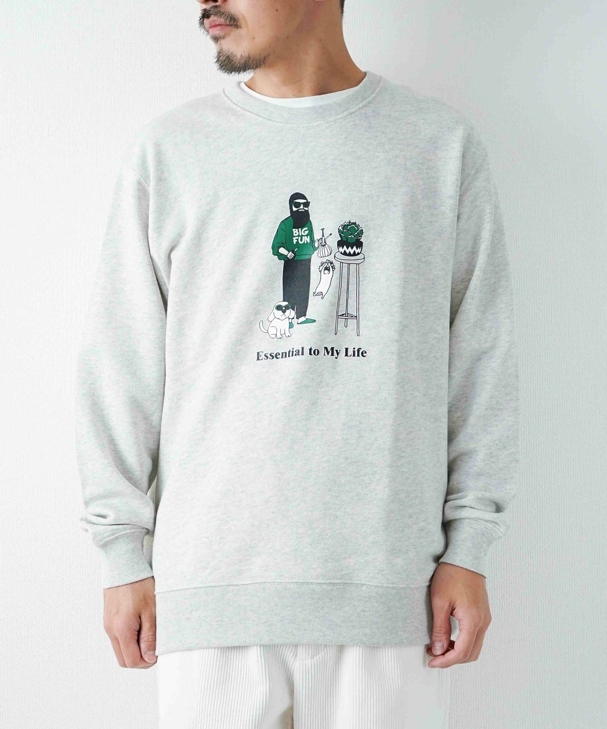 FUN｜Ojisan スウェット(サボテン) [[F-25070563]][D]