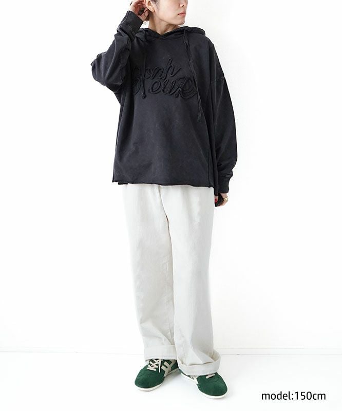 KAKELA & TRANQUIL｜コード刺繍ロゴフーディー [[12509-337-10]][D]