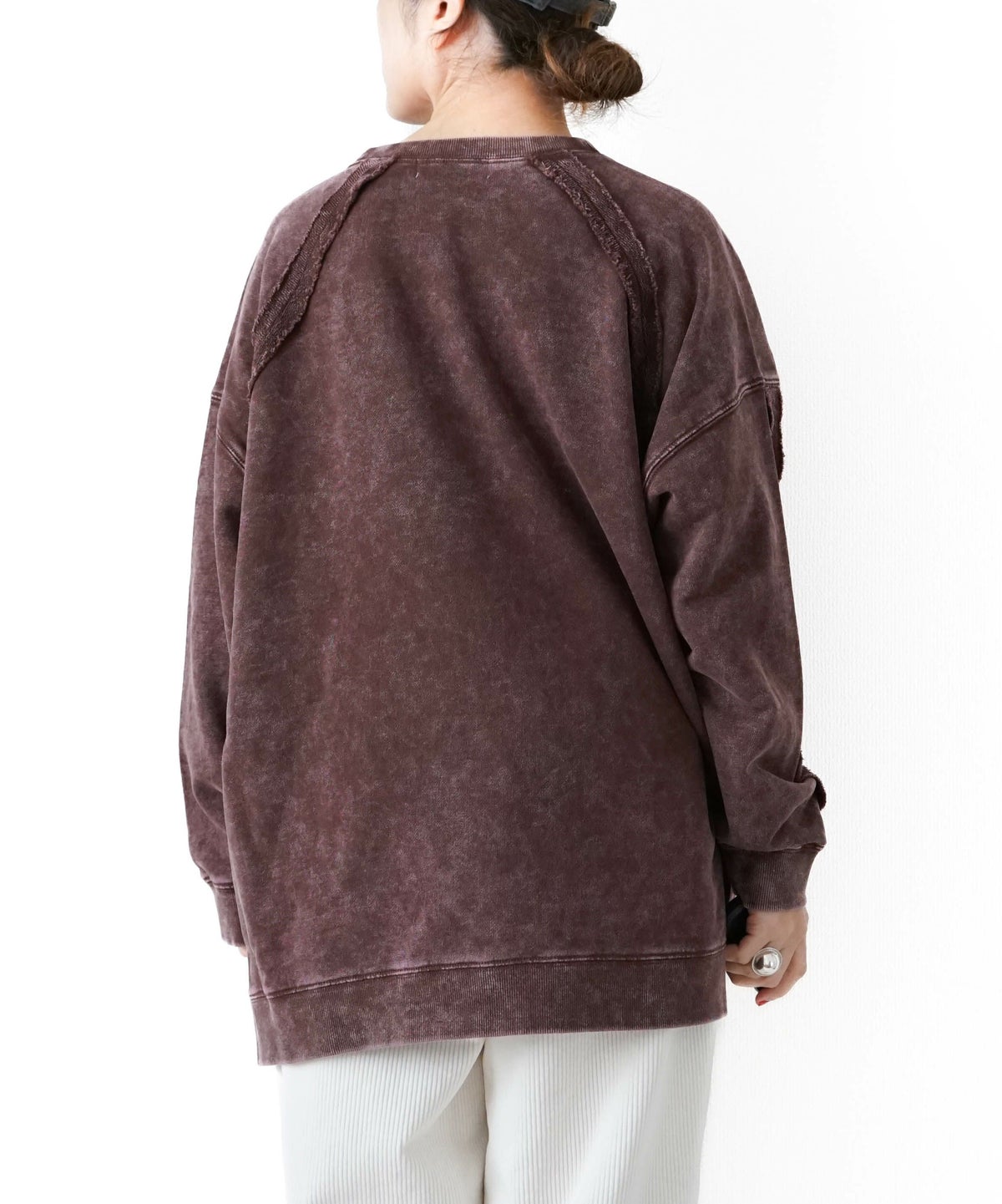 KAKELA & TRANQUIL｜共生地ロゴ切り替えスウェット [[12509-339-10]][D]