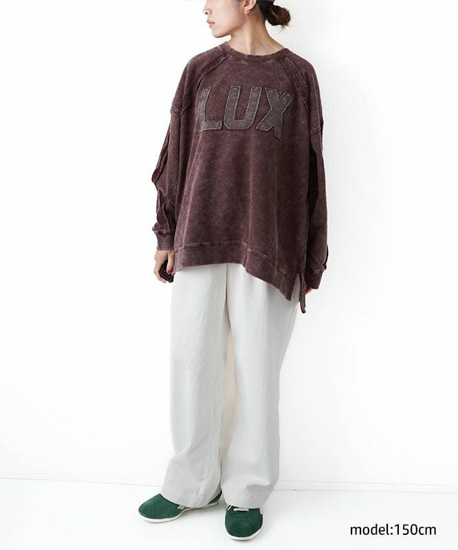 KAKELA & TRANQUIL｜共生地ロゴ切り替えスウェット [[12509-339-10]][D]