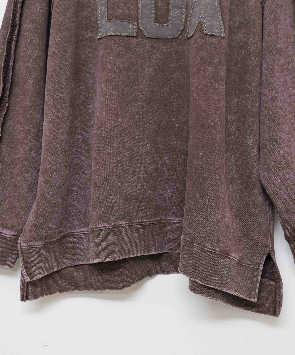 KAKELA & TRANQUIL｜共生地ロゴ切り替えスウェット [[12509-339-10]][D]