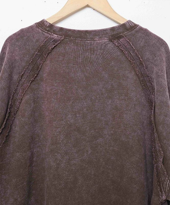 KAKELA & TRANQUIL｜共生地ロゴ切り替えスウェット [[12509-339-10]][D]