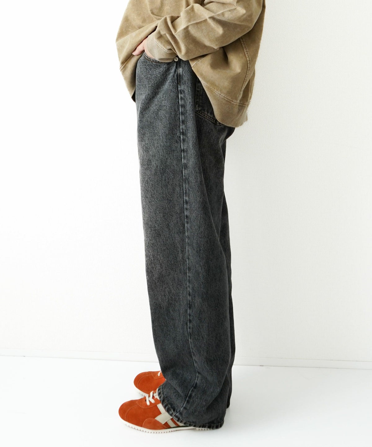 day standard｜ストレートデニム [[day-007-bk]][D]