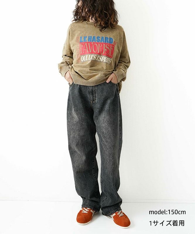 day standard｜ストレートデニム [[day-007-bk]][D]