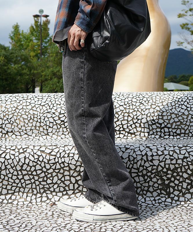 day standard｜ストレートデニム [[day-007-bk]][D]