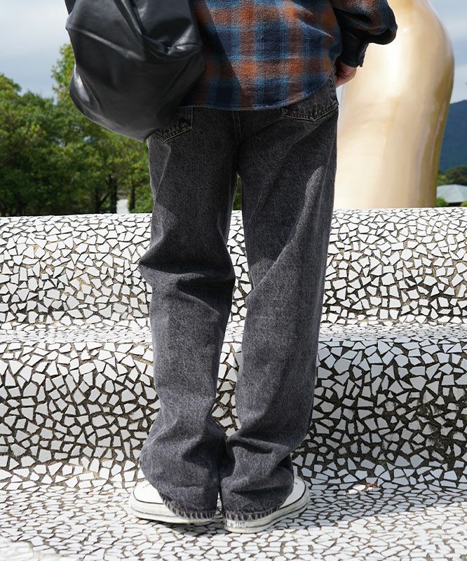 day standard｜ストレートデニム [[day-007-bk]][D]