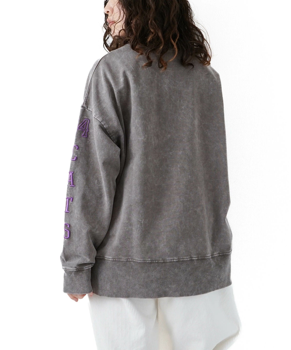 KAKELA & TRANQUIL｜ロングスウェット刺繍ロゴ [[12510-366-10]][D]