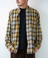 day standard｜バンドカラーネルチェックシャツ [[day-037]][D]