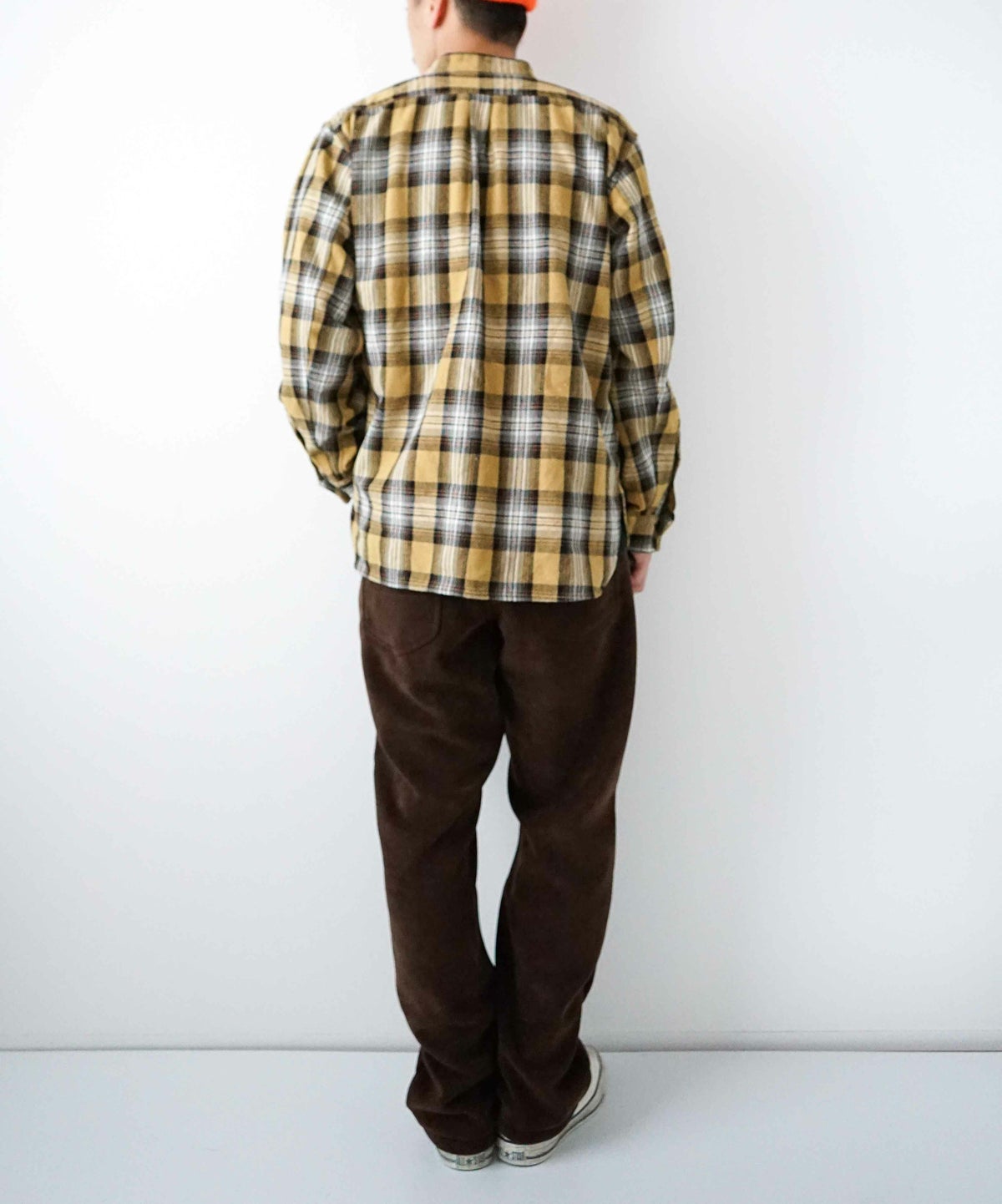 day standard｜バンドカラーネルチェックシャツ [[day-037]][D]