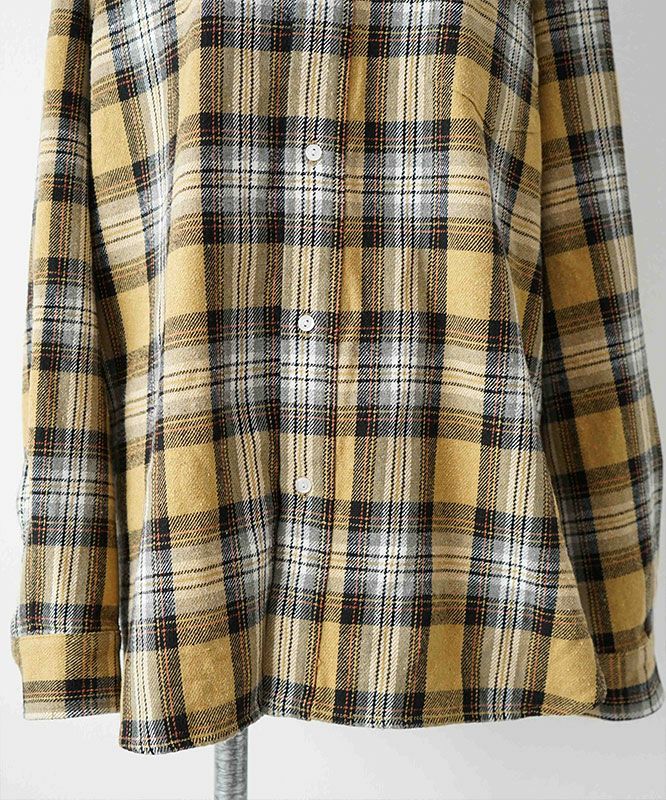  day standard｜バンドカラーネルチェックシャツ [[day-037]][D]