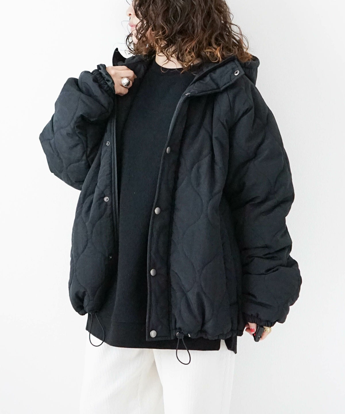 day standard｜キルティングフーデッドアウター [[d-c-015]][D]