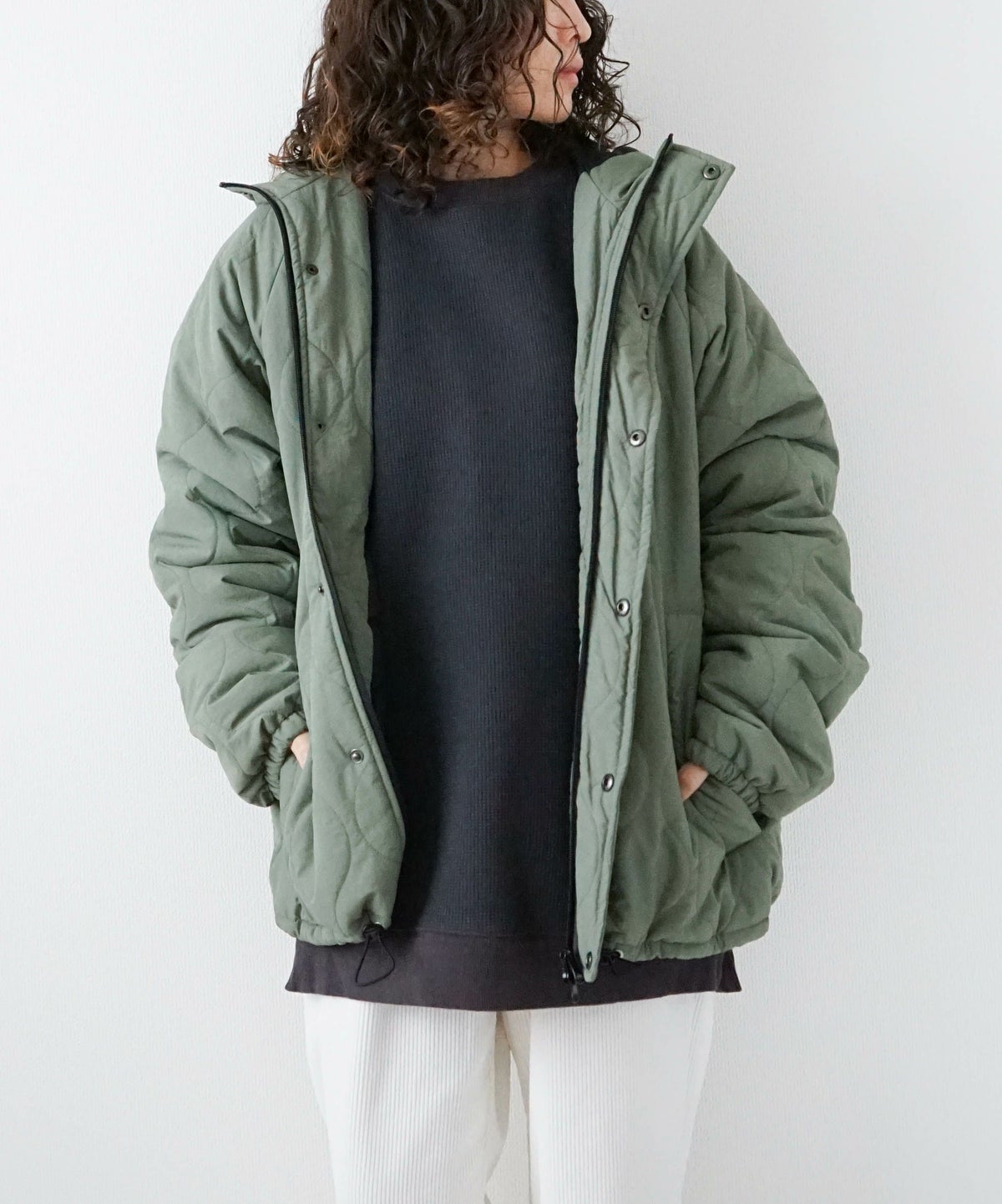 day standard｜キルティングフーデッドアウター [[d-c-015]][D]