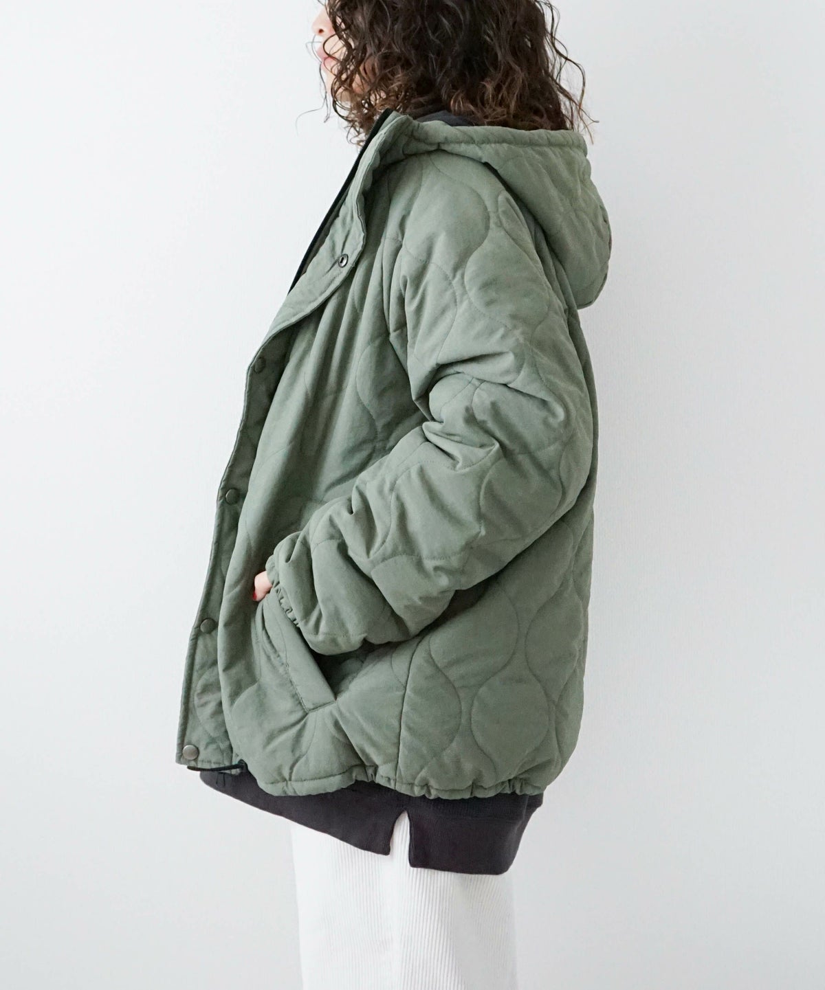 day standard｜キルティングフーデッドアウター [[d-c-015]][D]