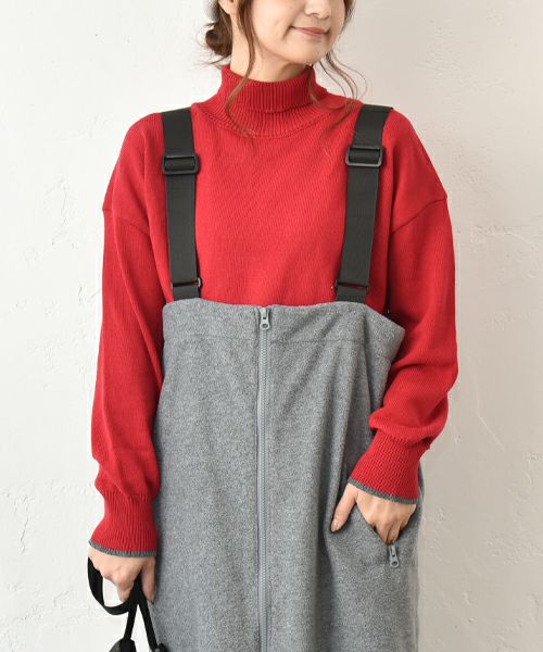 Our.｜袖口配色タートルニット [[MT-0461]][C]