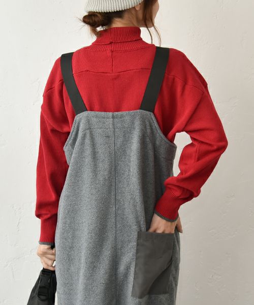 Our.｜袖口配色タートルニット [[MT-0461]][C]