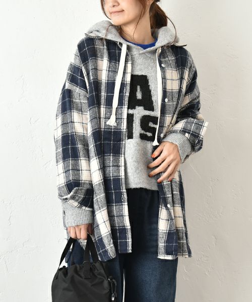 IN THE MARKET｜オーバーチェック柄シャツ [[C-2516]][C]