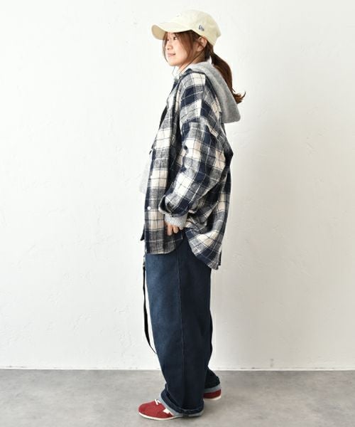 IN THE MARKET｜オーバーチェック柄シャツ [[C-2516]][C]