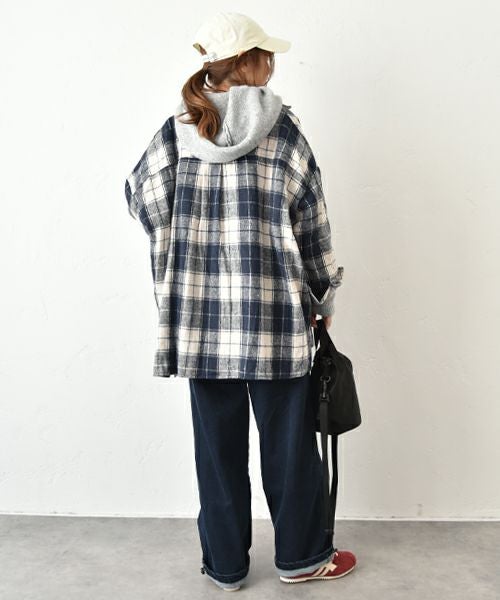 IN THE MARKET｜オーバーチェック柄シャツ [[C-2516]][C]