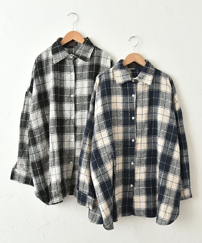 IN THE MARKET｜オーバーチェック柄シャツ [[C-2516]][C]