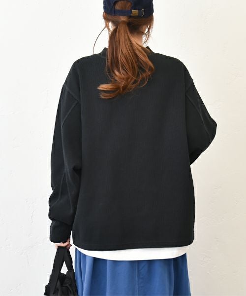 Our.｜カットリブ素材　モックネックプルオーバー [[C-9044]][C]