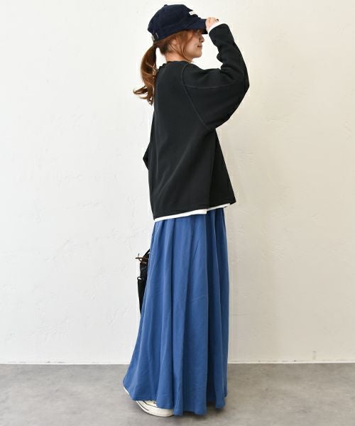 Our.｜カットリブ素材　モックネックプルオーバー [[C-9044]][C]