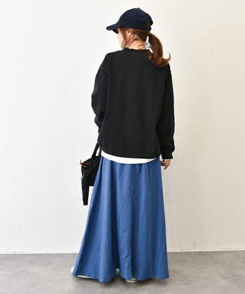 Our.｜カットリブ素材　モックネックプルオーバー [[C-9044]][C]