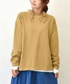 Our.｜カットリブ素材　モックネックプルオーバー [[C-9044]][C]