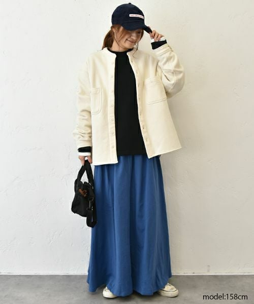 Our.｜カットリブ素材　モックネックプルオーバー [[C-9044]][C]