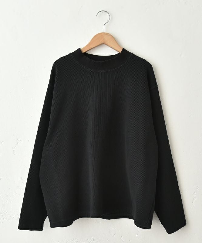 Our.｜カットリブ素材　モックネックプルオーバー [[C-9044]][C]