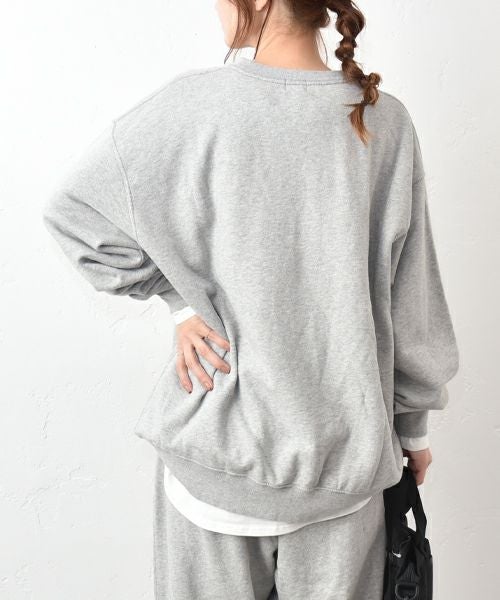 GROOVY COLORS｜ウラケ　クルーネックスウェット [[42580424]][C]