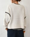 IN THE MARKET｜配色ニットプルオーバー [[HU-825352]][C]