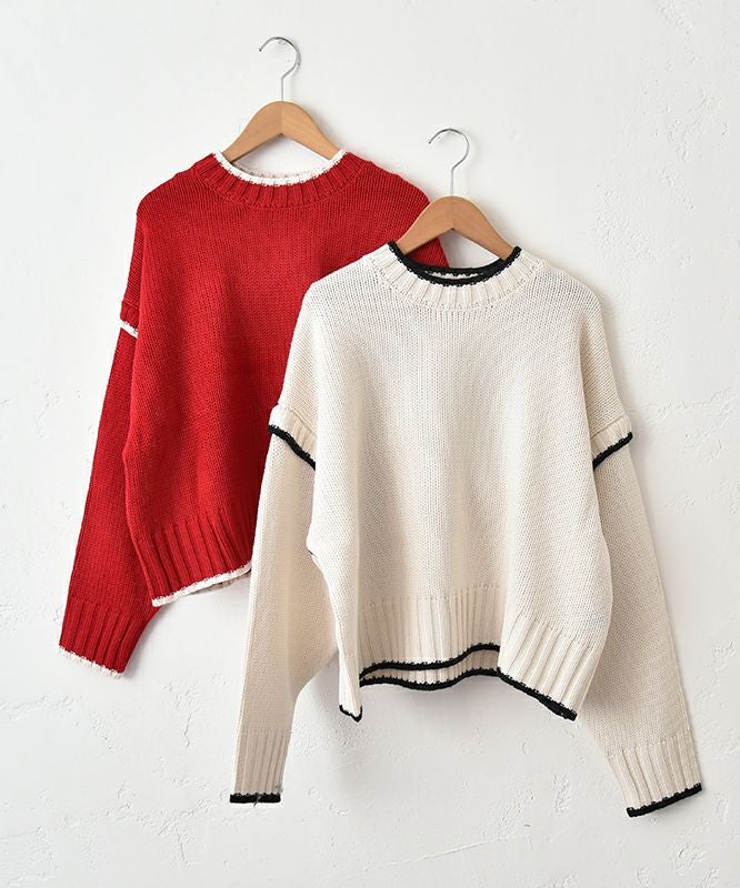 IN THE MARKET｜配色ニットプルオーバー [[HU-825352]][C] | ma28