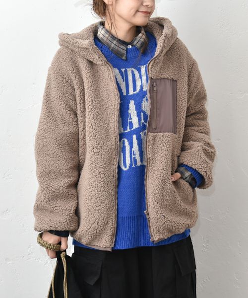 IN THE MARKET｜フードボアブルゾン [[HU-925581]][C]