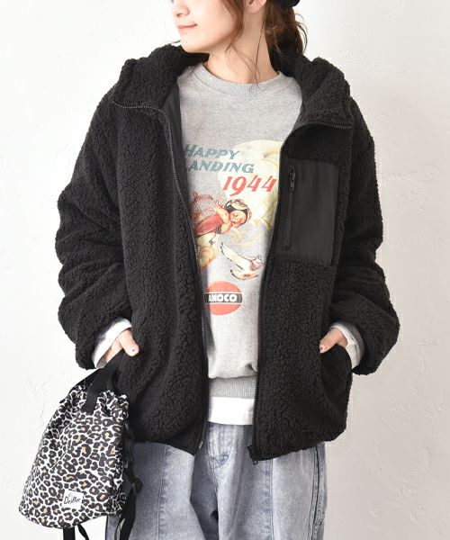 IN THE MARKET｜フードボアブルゾン [[HU-925581]][C]