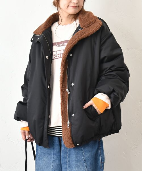 IN THE MARKET｜フリース スタンドミドルブルゾン [[HUG-1553F613]][C]