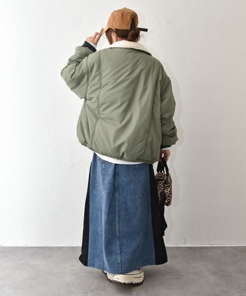 IN THE MARKET｜フリース スタンドミドルブルゾン [[HUG-1553F613]][C]