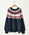 IN THE MARKET｜杢ストレッチノルディックプルオーバー [[HUG-5631A106]][C]