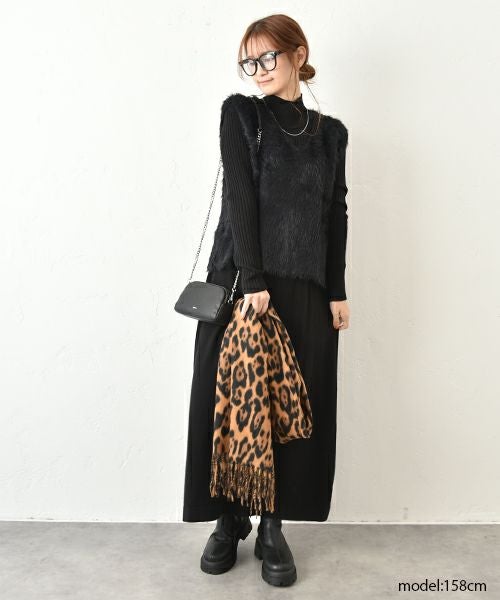 HUMS｜シャギーニットセットワンピース [[RNK-251201]][C]