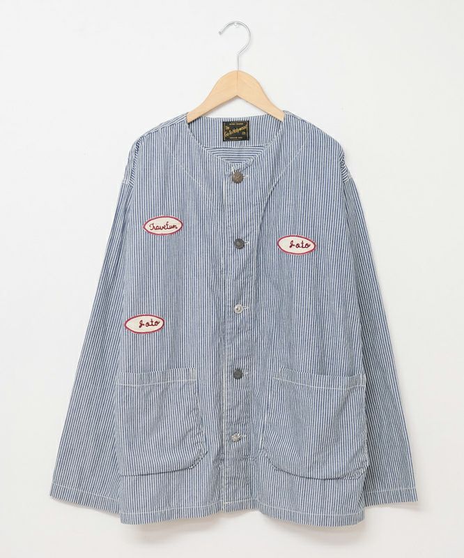 GO TO HOLLYWOOD｜ストライプシャンブレー パジャマシャツ [[32580102]][C]